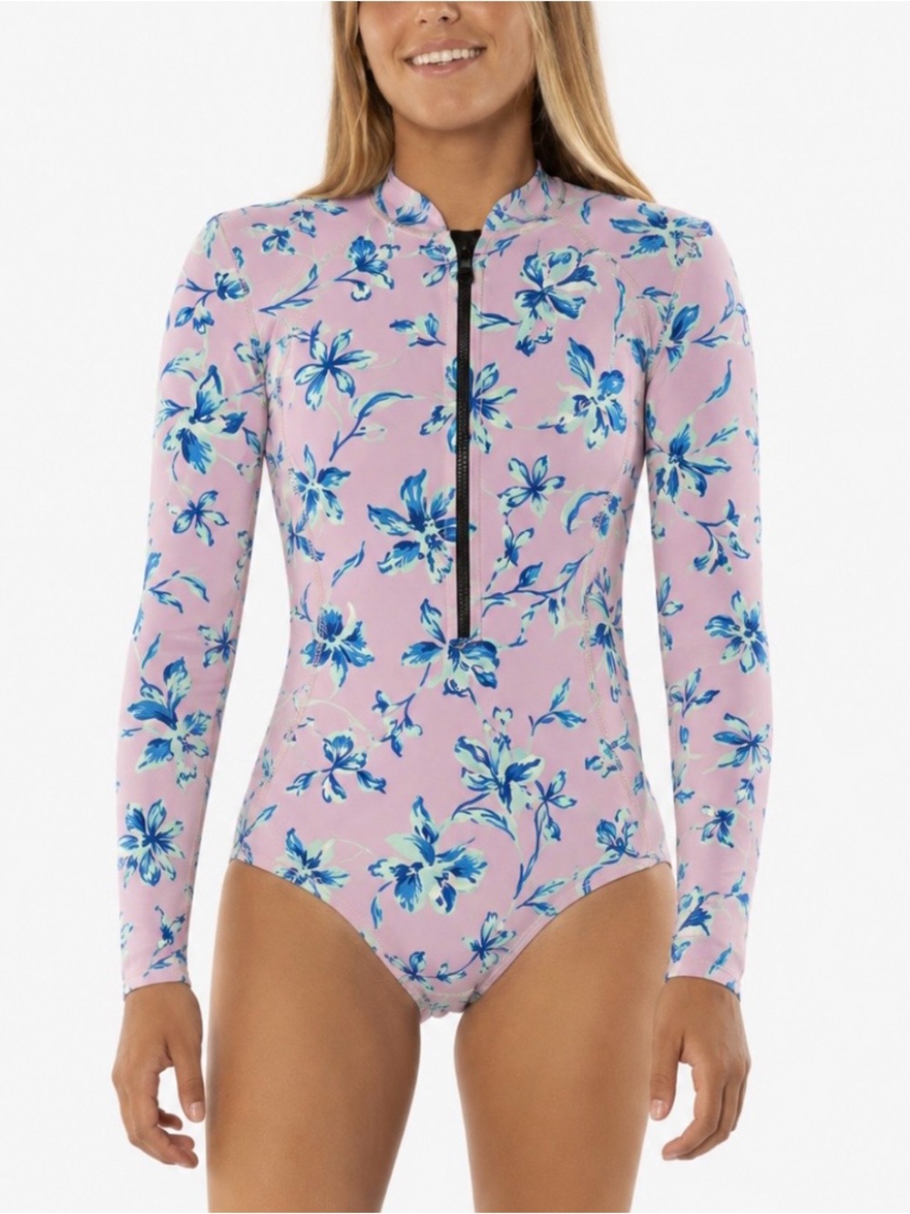 Sisstrevolution 1mm Neoprene Wetsuit Swimsuit Floral Long Sleeve Cheeky Size 10
